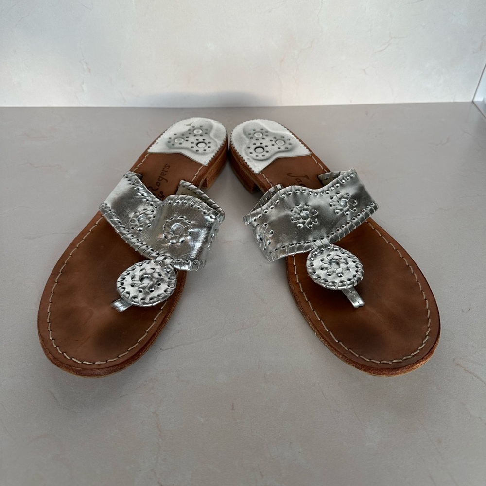Jack Rogers Silver Women's Sandals
